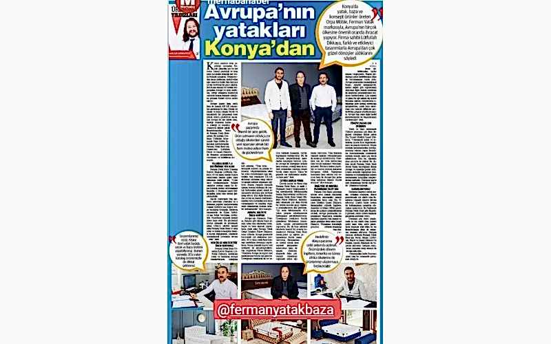 Avrupa’nın yatakları Konya’dan&nbsp;